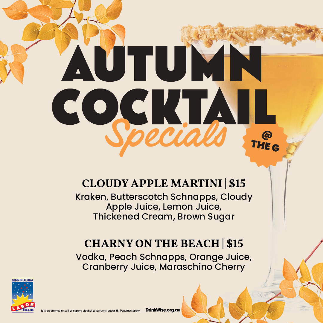 Autumn Cocktail Specials